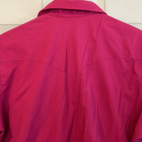 Vintage Saddlebrook Western wear size large burgundy, western shirt - Picture 8 of 11